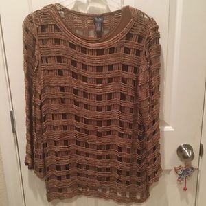 Chico’s Bronze Sweater and Tank
